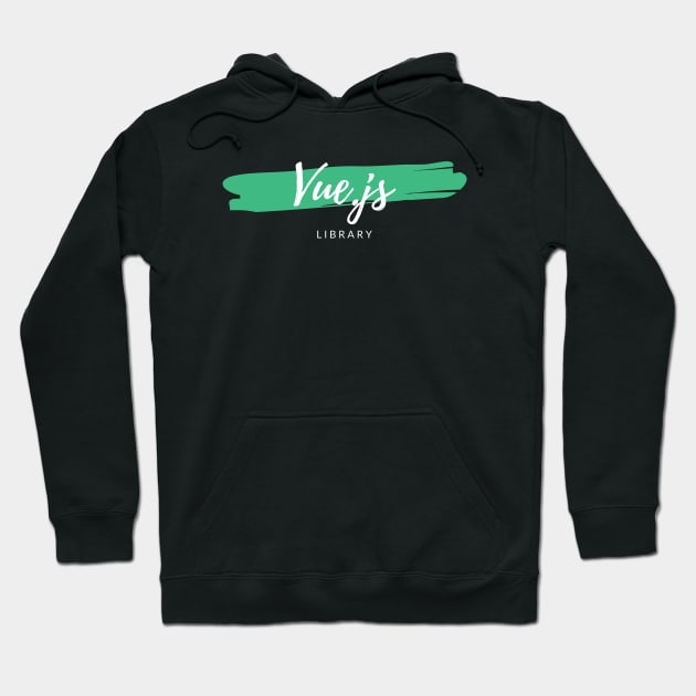 Vue.js Library Paint Smear Hoodie by codewearIO